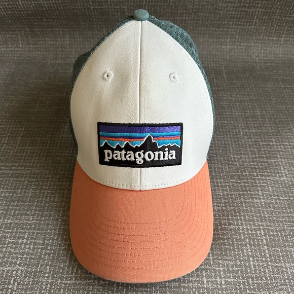 Patagonia Hat with White and Coral Accents OS - Picture 1 of 8